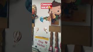 Classroom Decoration Ideas shorts papercraft [upl. by Eegnat]