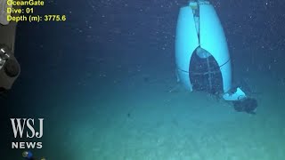 Watch New Footage Reveals Titan Submersible Wreckage as Investigation Continues  WSJ News [upl. by Irved886]