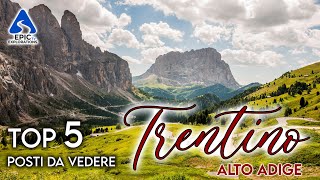 TrentinoAlto Adige Top 5 Città e Luoghi da Visitare  4K [upl. by Lezley84]