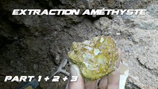 ⭐EXTRACTION Améthyste Auvergne  Pégut  12 et 3 ⭐ [upl. by Cohette]