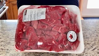 Costco Stewing Beef  Costco Meat  Costco 2024  Beef Recipe  ASMR Cooking [upl. by Leunamme]