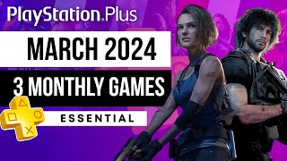 PlayStation Plus Essential March 2024 Monthly Games  PS Plus March 2024 [upl. by Esch]