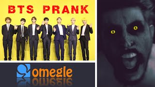 BTS Prank on OMEGLE  BTS Jumpscare Prank  SIBINISM [upl. by Cybill]