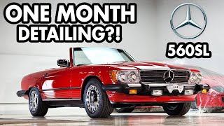 Classic Mercedes 560SL R107  MONTH LONG Restoration Detailing [upl. by Tserrof]