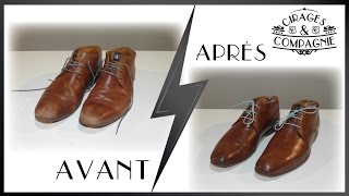 nettoyage de chaussures en daim 2 [upl. by Llesram]