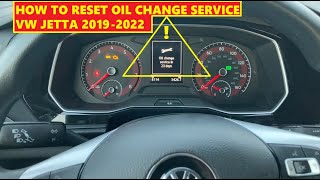 2021 Volkswagen Jetta Oil Reset [upl. by Onaireves]