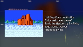 Hill Top Zone but its the Flicky main level theme Extended Loop [upl. by Assilem]