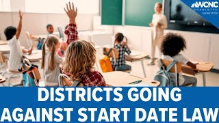 School districts going against NC start date law [upl. by Macy979]