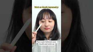 Quickly to fix asymmetrical jaw amp face🫡asymmetricalface massage faceyoga asymmetrical asmr fyp [upl. by Omarr]