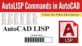 AutoLISP Commands in AutoCAD  Best way to use [upl. by Analle]