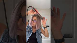 Locken mit Glätteisen 😍 easy hairtok haarstyling haartutorial hairstyle bobhairstyle hair [upl. by Falconer558]