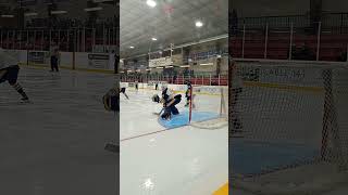 Dundas Blues 1st goal against Dunnville Mudcats Junior C hockey Oct 1024 [upl. by Fitalludba]