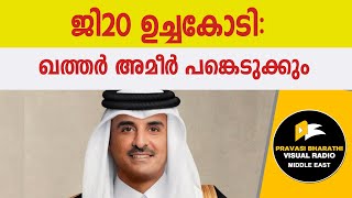 ജി20 ​ഉ​ച്ച​കോ​ടി ഖ​ത്ത​ർ അ​മീ​ർ പ​​ങ്കെ​ടു​ക്കും [upl. by Assed]