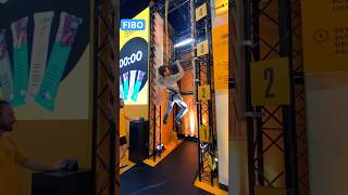 Kurzer Spaß auf der FIBO FIBO24 parkour ninjawarrior [upl. by Eiramnwad]