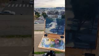 Plein air painting in San Francisco [upl. by Adlaremse]