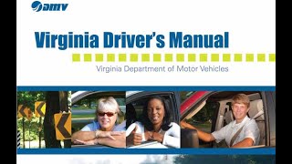 Virginia Drivers Manual Audio Video Book v1 2024  HD Bookmarked [upl. by Yenatirb]