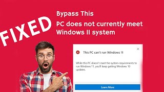 Fix This PC cant run Windows 11 Bypass TPM [upl. by Rentsch]