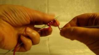 Stretchy Slip Knot Caston using 2 needles [upl. by Akihdar]