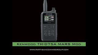 E49 Kenwood THD75A MARS Mod [upl. by Adyahs334]