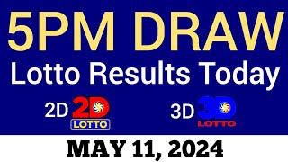 Lotto Result Today 5pm Draw May 11 2024 Swertres Ez2 PCSO Live Result [upl. by Leonie]