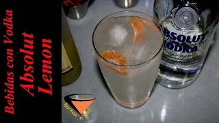 como hacer el coctel ABSOLUT LEMON [upl. by Woodrow]