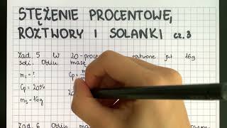 Stężenie procentowe roztwory i solanki  wszystko co musisz wiedzieć 🤓🖋️ [upl. by Anelliw350]