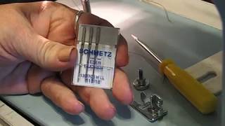 DRESSMAKER 2000 Sewing Machine info Video 17 Changing the needle amp presser foot [upl. by Aurthur]