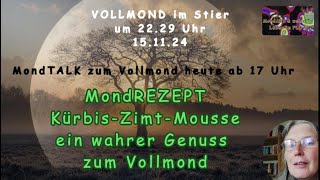 MondREZEPT zum Vollmond  KürbisZimtMousse  ein wahrer Genuss [upl. by Hannad]