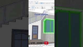 Corner window in Archicad [upl. by Small]