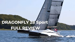 Dragonfly 28 Sport Review by YACHTFILM  English Version [upl. by Sang]