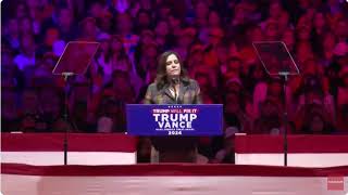 Chairwoman Elise Stefanik Speaks at President Trumps Historic MSG Rally 10272024 [upl. by Petes]