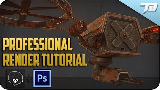 How to Create Professional Looking Renders Using Marmoset Toolbag and Photoshop [upl. by Rozelle525]