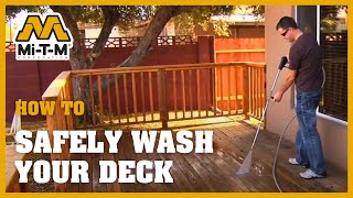 How To Properly Pressure Wash A Deck [upl. by Thurlough]