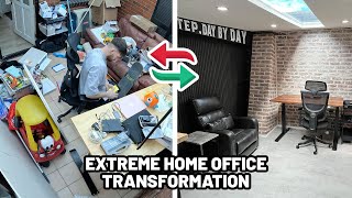 Extreme Home Office Transformation  Home Coffee Bar Weekend Vlog [upl. by Paula]