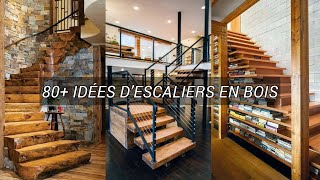 80 idées d’escaliers en bois [upl. by Ahsian]