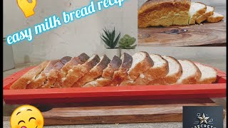 milk bread easyfoodtomakeathome food simpleandeasytomake [upl. by Deaner]