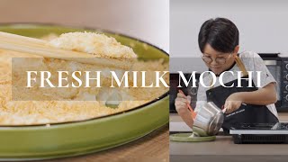 HOMEMADE FRESH MILK MOCHI  EASY STEPS FOR KIDS [upl. by Calypso]