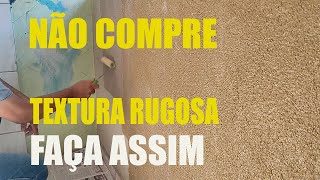 COMO FAZER TEXTURA RUGOSA IMPERMEÁVEL USANDO ARGAMASSA [upl. by Nodnarbal]