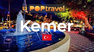 KEMER Turkey 🇹🇷  Night Tour  4K 60fps UHD [upl. by Ayhtnic]