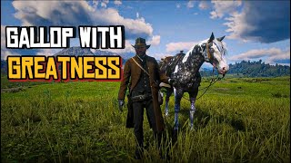 RDR2  Silver Dapple Pinto Missouri Fox Trotter Review  Fastest Horse  Open World Wild Adventures [upl. by Ogir455]