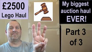 £2500 Biggest Lego Auction Haul EVER part 3 of 3 [upl. by Stevena]