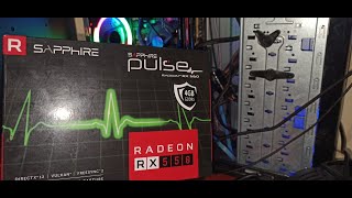 INSTALACION TARJETA GRAFICA RADEON RX550 4GB [upl. by Namara336]