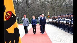 Ehrenbataillon  Amtsbeginn Bundespräsident Steinmeier [upl. by Shyamal]