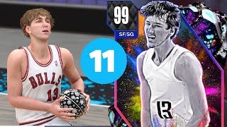 DARK MATTER MATAS BUZELIS GAMEPLAY IN NBA2k24 MyTeam A CHEESY 610 SG [upl. by Latrena]