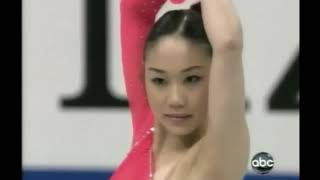 Yukari Nakano 2008 Worlds FS ESPN [upl. by Anaile713]