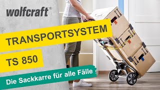 Transportsystem TS 850 Die Sackkarre für alle Fälle  komfortabel und platzsparend  wolfcraft [upl. by Lehcnom]