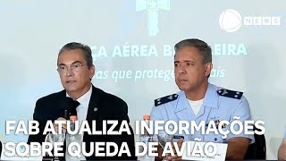 FAB atualiza informações sobre queda de avião no interior de SP [upl. by Akanke]