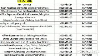 GL CODES FOR POST OFFICE SAP OR CSI [upl. by Acirdna]