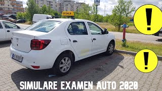 SIMULARE EXAMEN AUTO  PROBA PRACTICA 2020 [upl. by Edelstein]