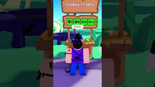 1 Robux  1 Spin 🚨 shorts roblox plsdonate [upl. by Ahseiym490]